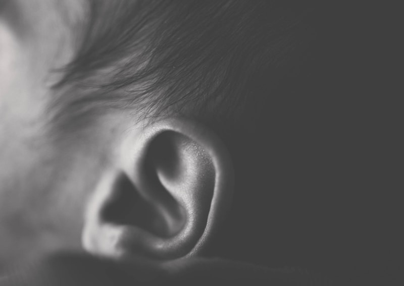 Newborn Photography, close up of baby's ear